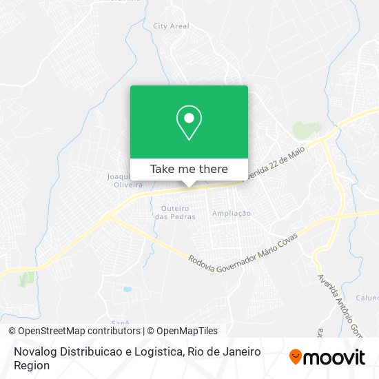 Novalog Distribuicao e Logistica map