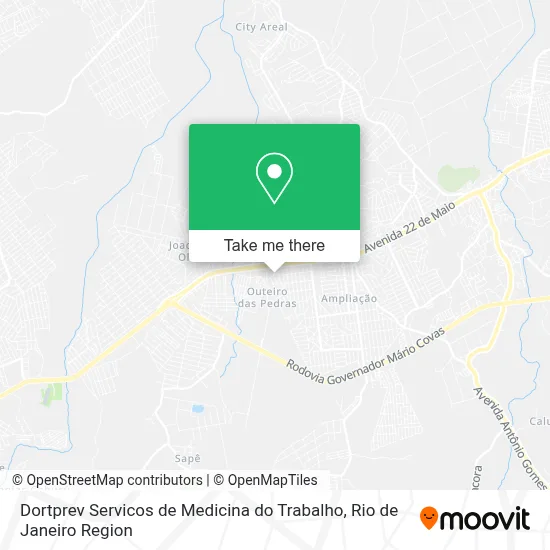 Dortprev Servicos de Medicina do Trabalho map