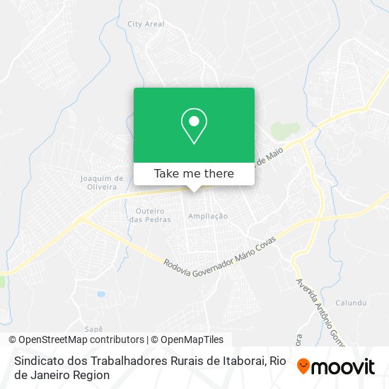 Sindicato dos Trabalhadores Rurais de Itaborai map