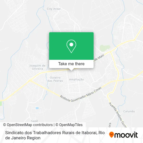 Sindicato dos Trabalhadores Rurais de Itaborai map