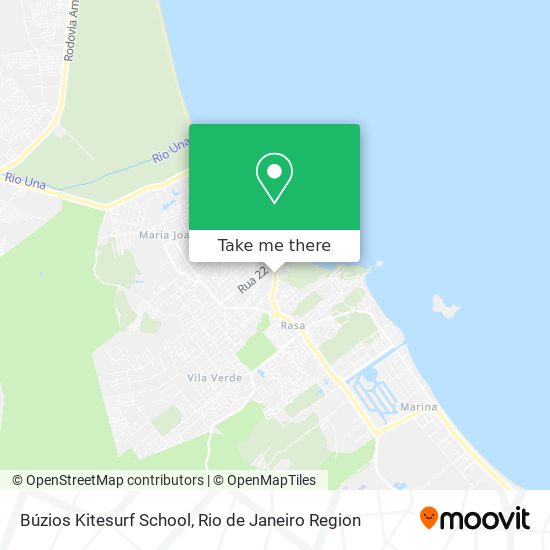 Búzios Kitesurf School map