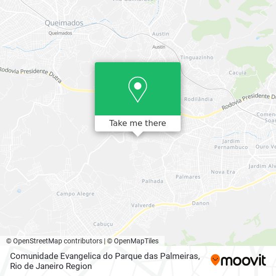 Comunidade Evangelica do Parque das Palmeiras map