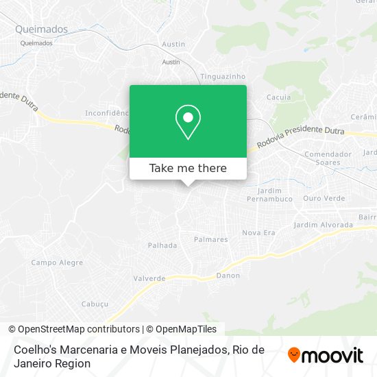 Coelho's Marcenaria e Moveis Planejados map
