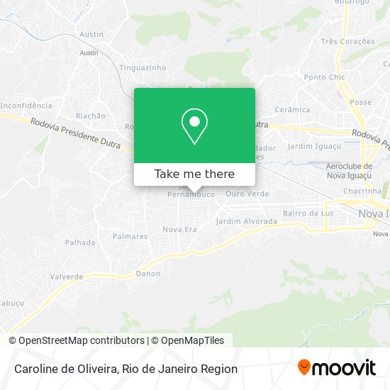 Caroline de Oliveira map