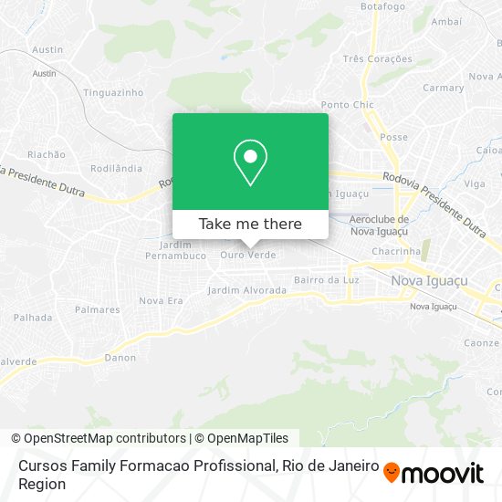 Mapa Cursos Family Formacao Profissional