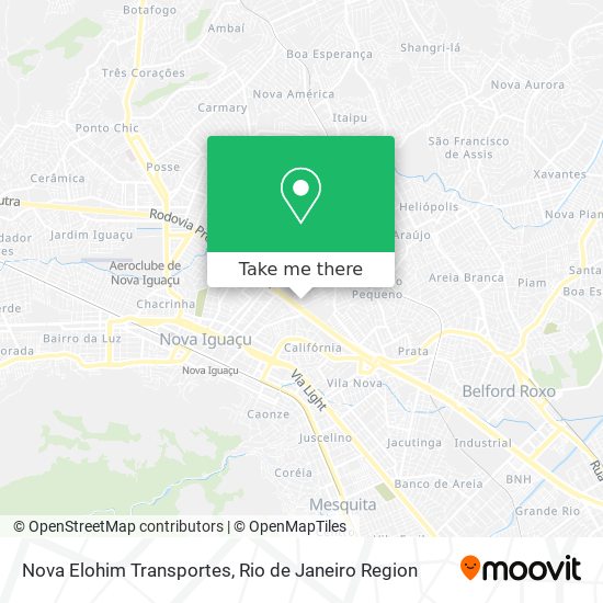 Nova Elohim Transportes map