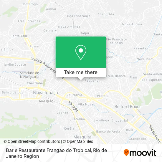 Bar e Restaurante Frangao do Tropical map