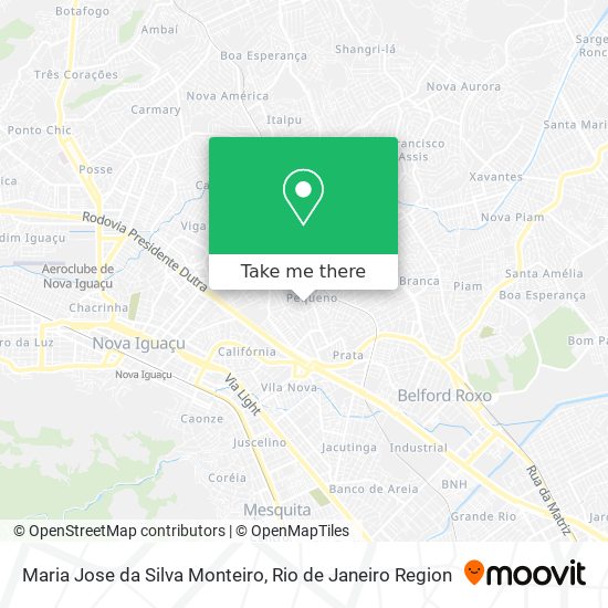 Maria Jose da Silva Monteiro map