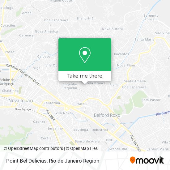 Point Bel Delicias map