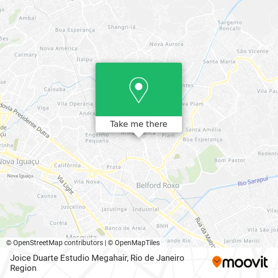 Joice Duarte Estudio Megahair map