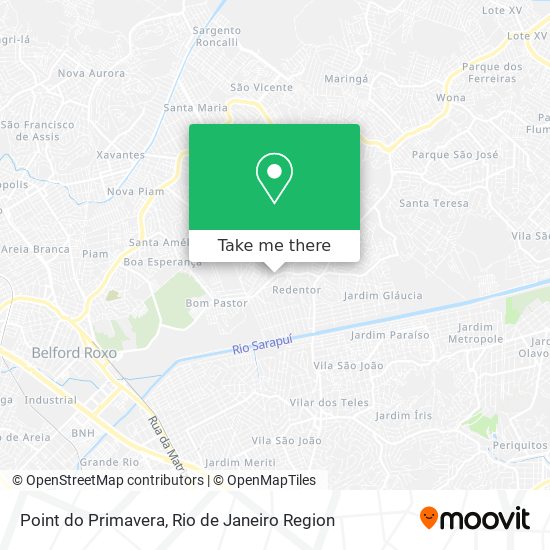 Mapa Point do Primavera