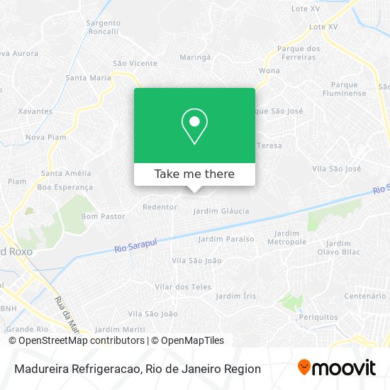 Madureira Refrigeracao map