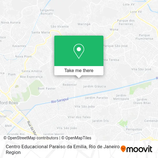 Centro Educacional Paraiso da Emilia map