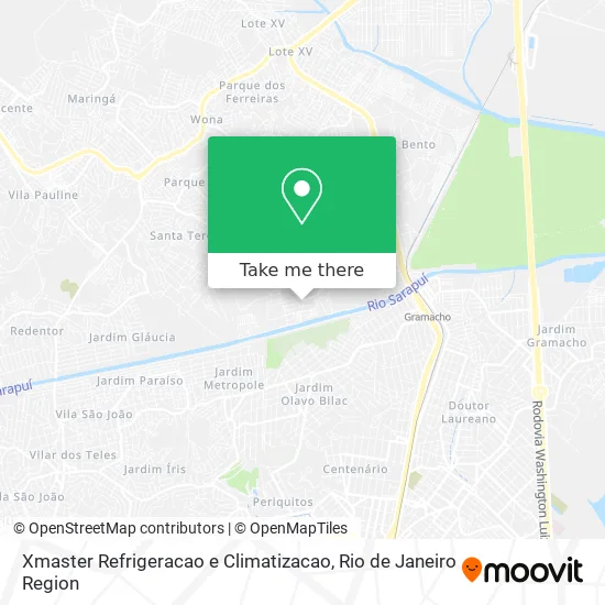 Xmaster Refrigeracao e Climatizacao map