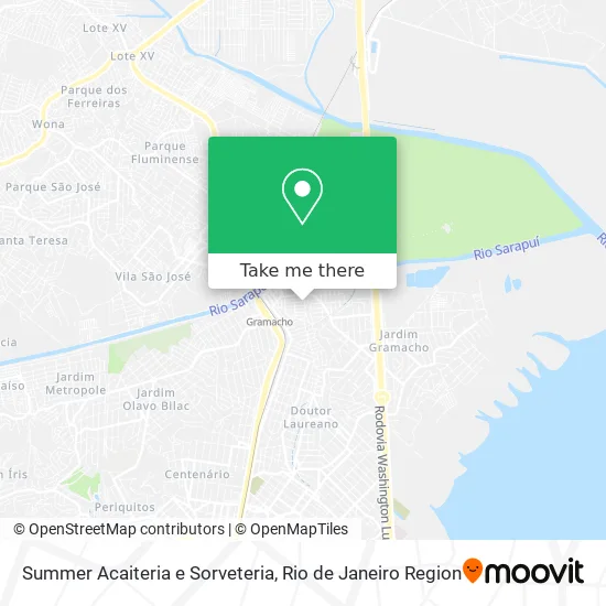 Summer Acaiteria e Sorveteria map