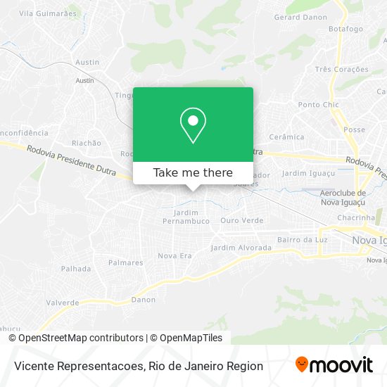 Vicente Representacoes map