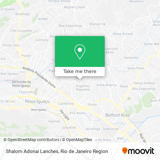 Shalom Adonai Lanches map