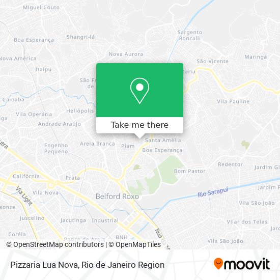 Pizzaria Lua Nova map