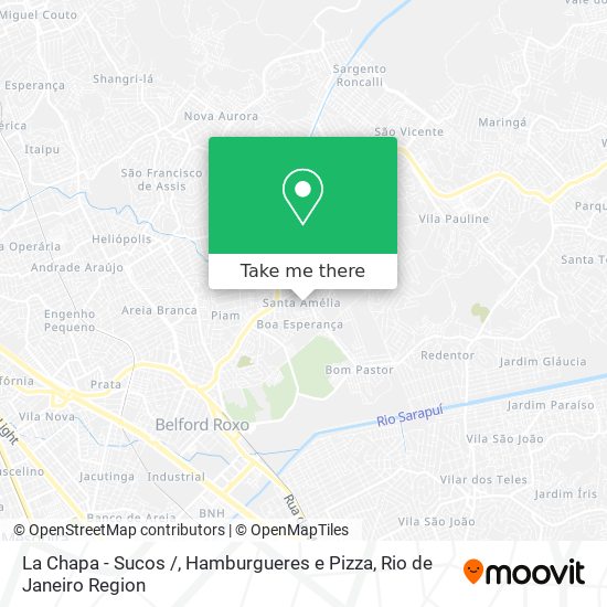 Mapa La Chapa - Sucos /, Hamburgueres e Pizza