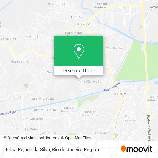 Mapa Edna Rejane da Silva
