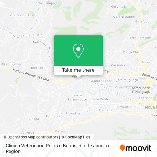 Clinica Veterinaria Pelos e Babas map