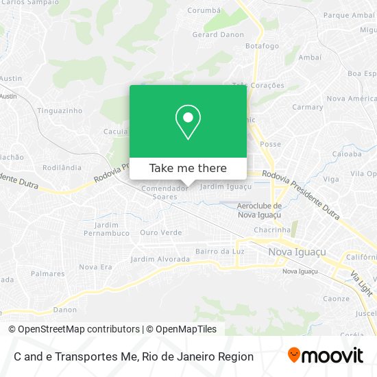 C and e Transportes Me map