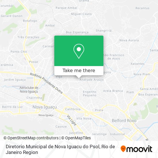 Diretorio Municipal de Nova Iguacu do Psol map