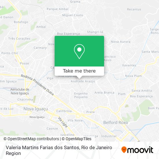 Valeria Martins Farias dos Santos map