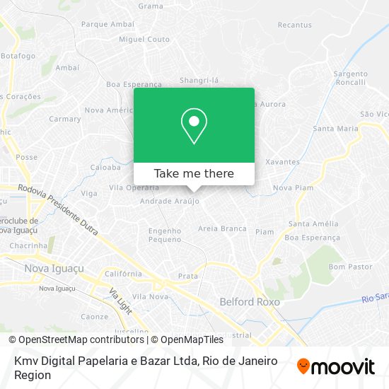 Kmv Digital Papelaria e Bazar Ltda map