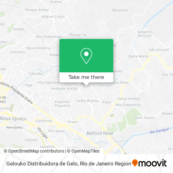 Gelouko Distribuidora de Gelo map