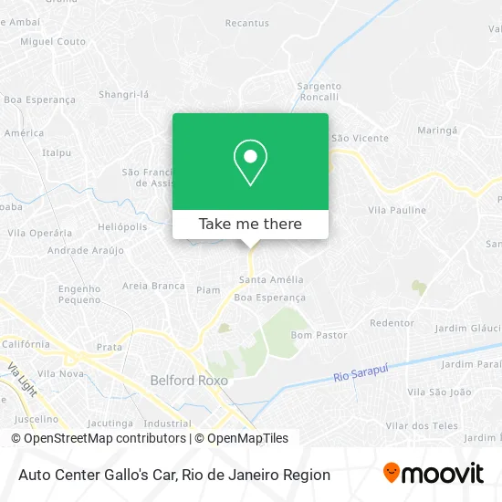 Auto Center Gallo's Car map