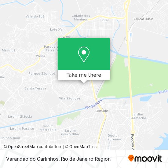 Varandao do Carlinhos map
