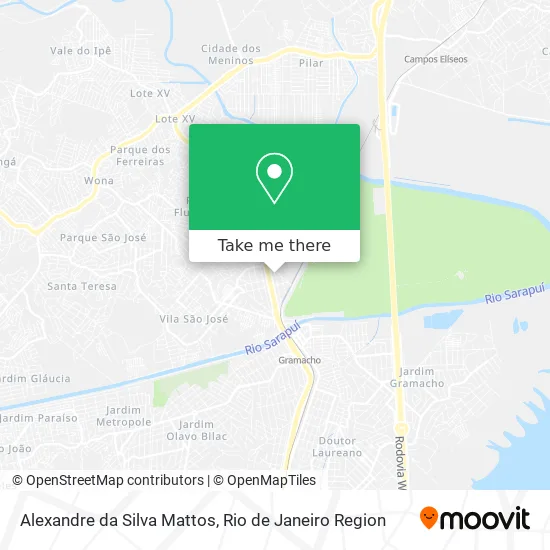 Alexandre da Silva Mattos map