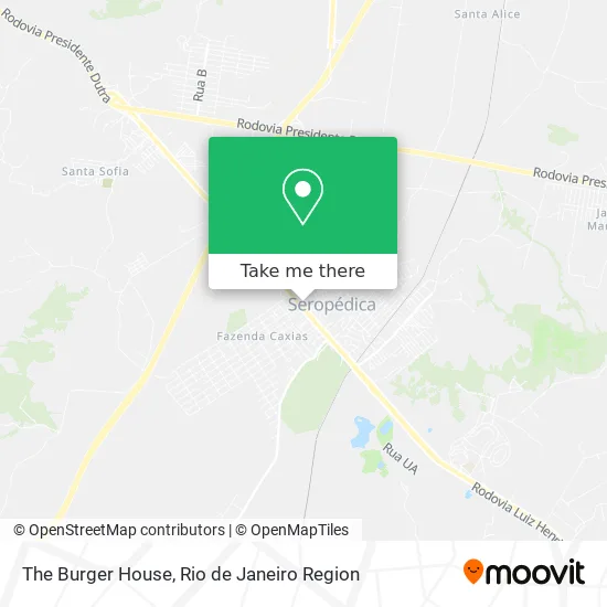 The Burger House map