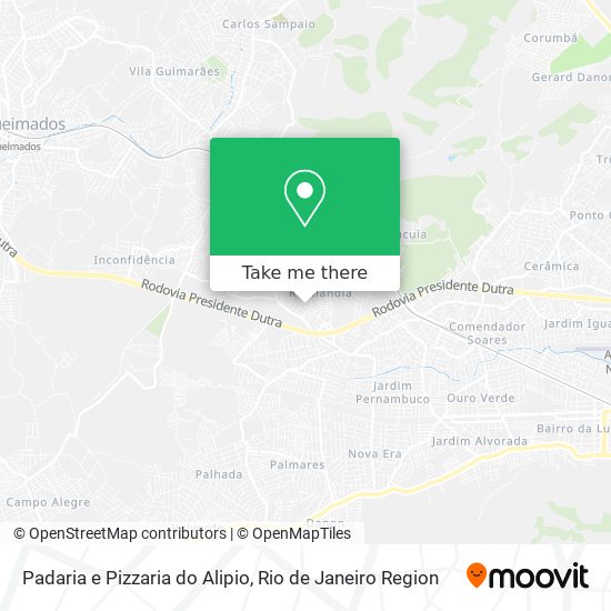 Padaria e Pizzaria do Alipio map