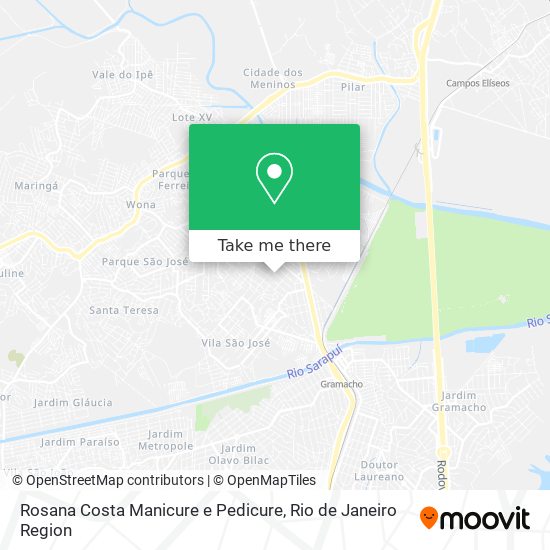 Mapa Rosana Costa Manicure e Pedicure