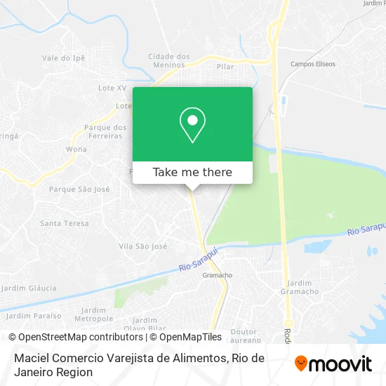 Maciel Comercio Varejista de Alimentos map