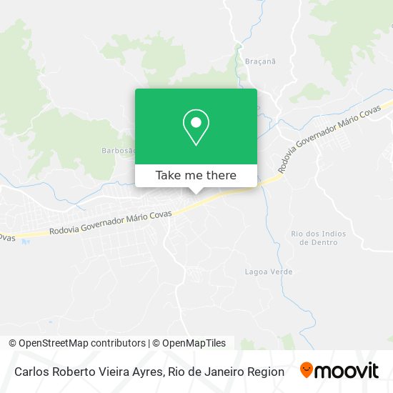 Carlos Roberto Vieira Ayres map