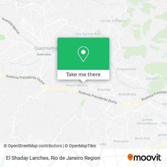 El Shaday Lanches map