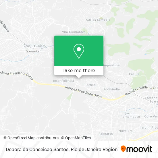 Debora da Conceicao Santos map