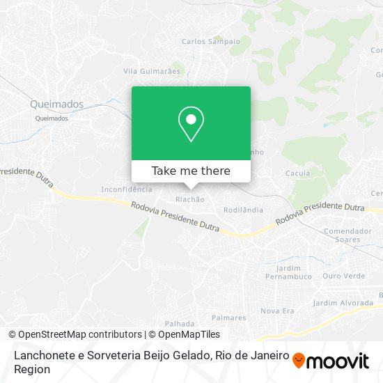 Lanchonete e Sorveteria Beijo Gelado map