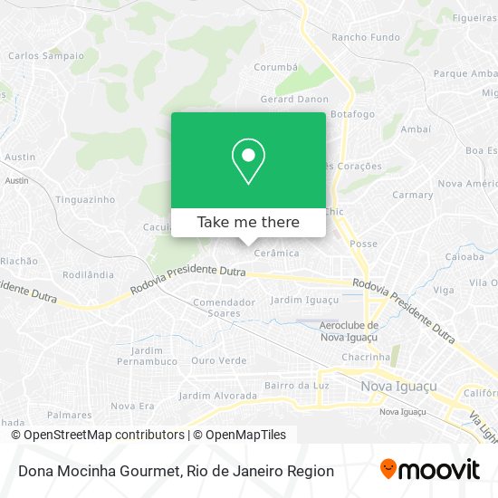 Dona Mocinha Gourmet map