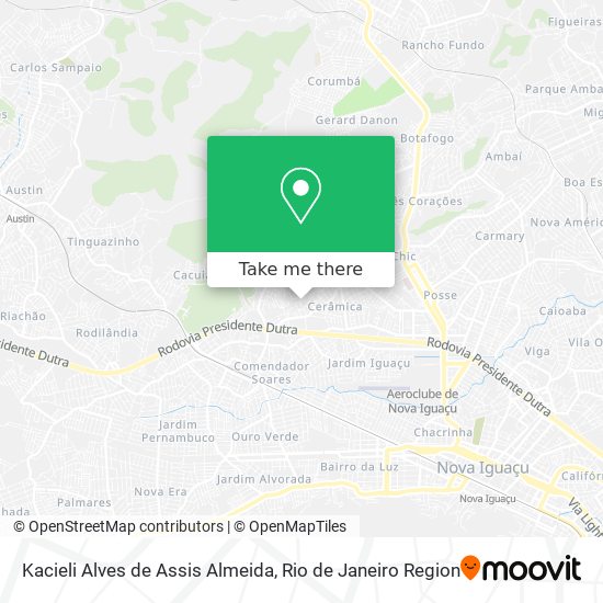 Kacieli Alves de Assis Almeida map