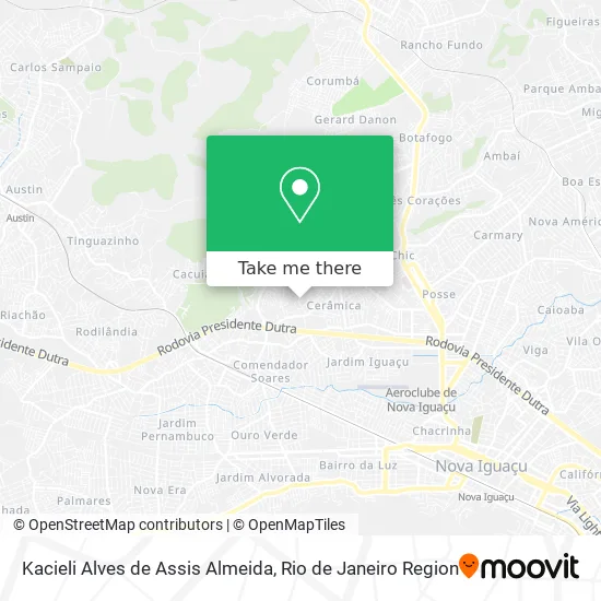 Kacieli Alves de Assis Almeida map