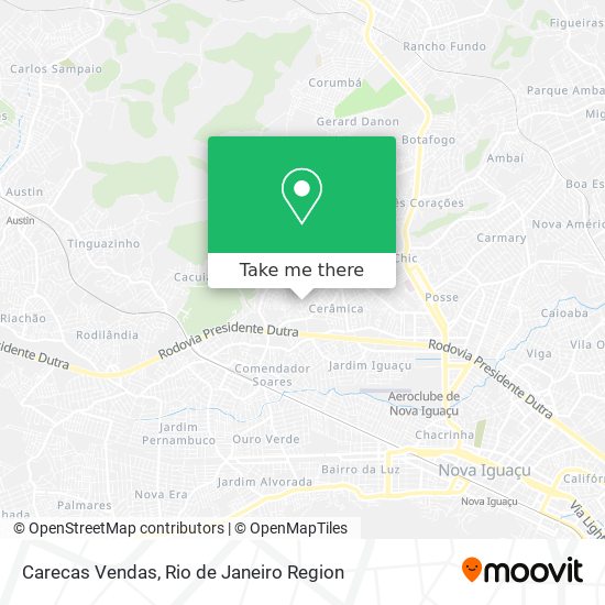 Carecas Vendas map