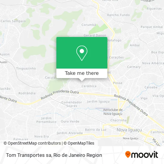 Tom Transportes sa map