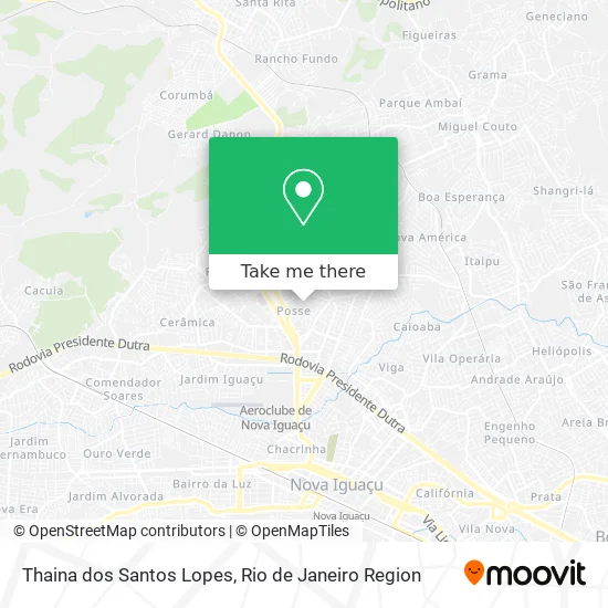 Thaina dos Santos Lopes map