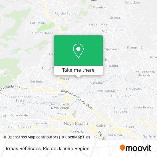 Irmas Refeicoes map