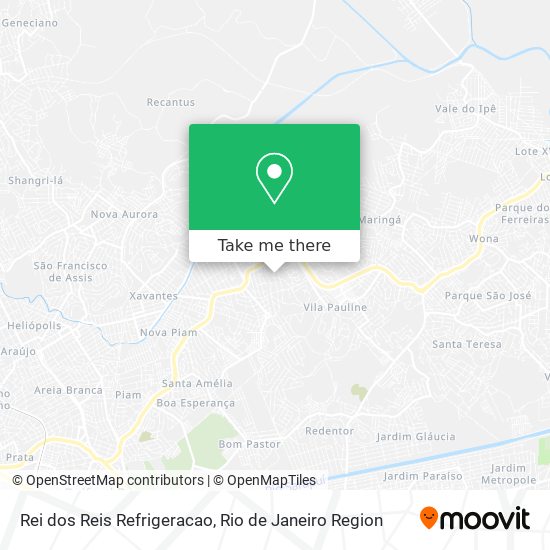 Mapa Rei dos Reis Refrigeracao