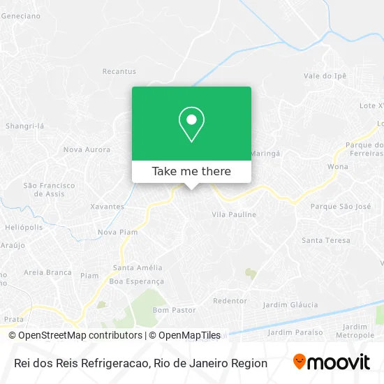 Rei dos Reis Refrigeracao map